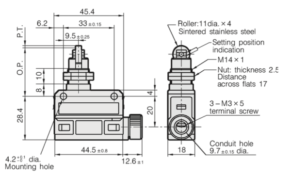 SL1-D finecorsa - Limit Switch